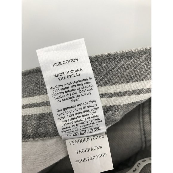 PacSun Gray Double Stripe High Waisted Straight Leg Ankle Jeans Size 26 NEW - Picture 6 of 7
